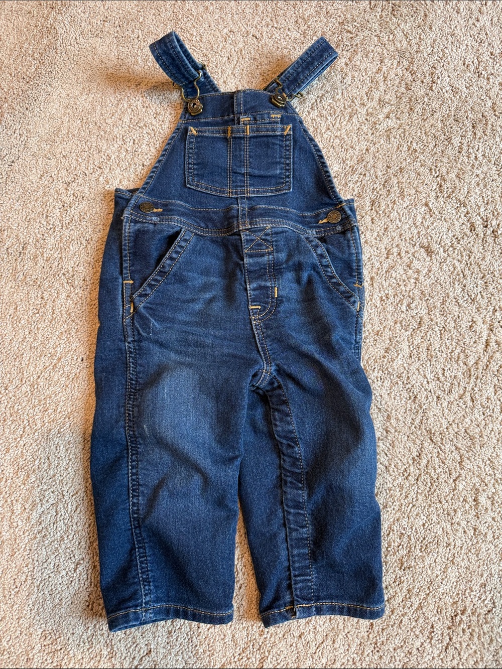 GAP Kids Dark Blue Denim Overalls